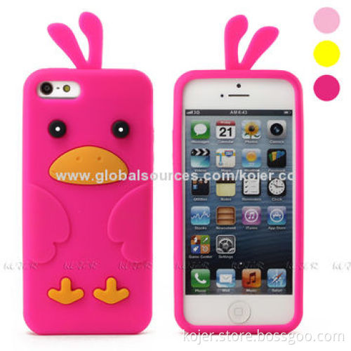 Hot Silicone Mobile Phone Cover for iPhone 5S, OEM Orders Welcomed
